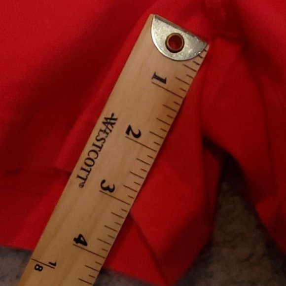 Madewell‎ Womens Chino Shorts Red Stretch Mid Rise Zip 24 New - Picture 5 of 11